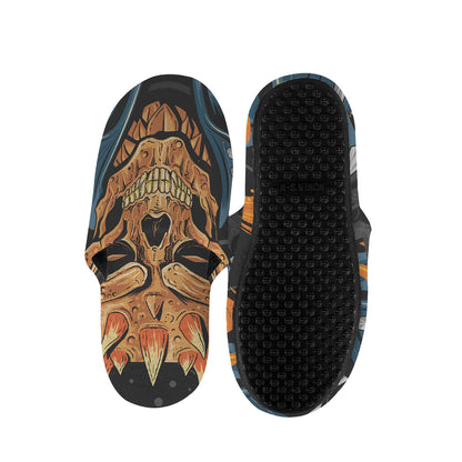 Fire Punk Devil Print Slippers