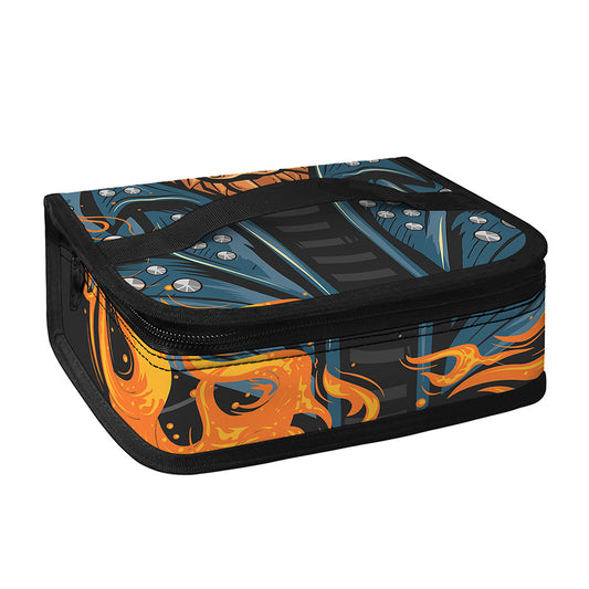 Fire Punk Devil Print Small Lunch Bag