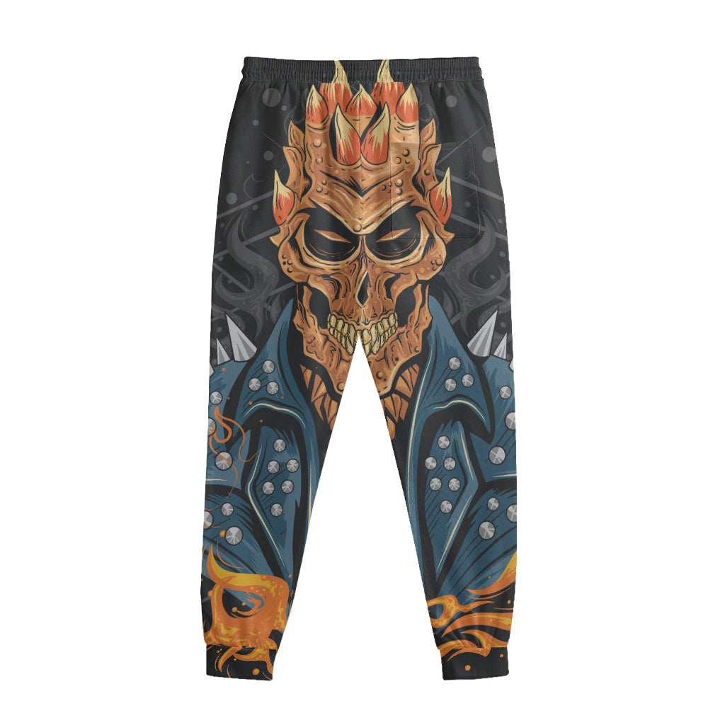 Fire Punk Devil Print Sweatpants