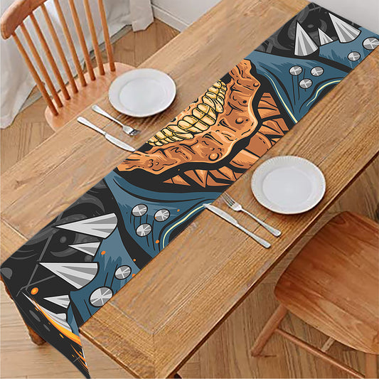 Fire Punk Devil Print Table Runner