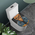 Fire Punk Devil Print Toilet Lid Cover