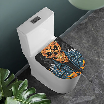Fire Punk Devil Print Toilet Lid Cover