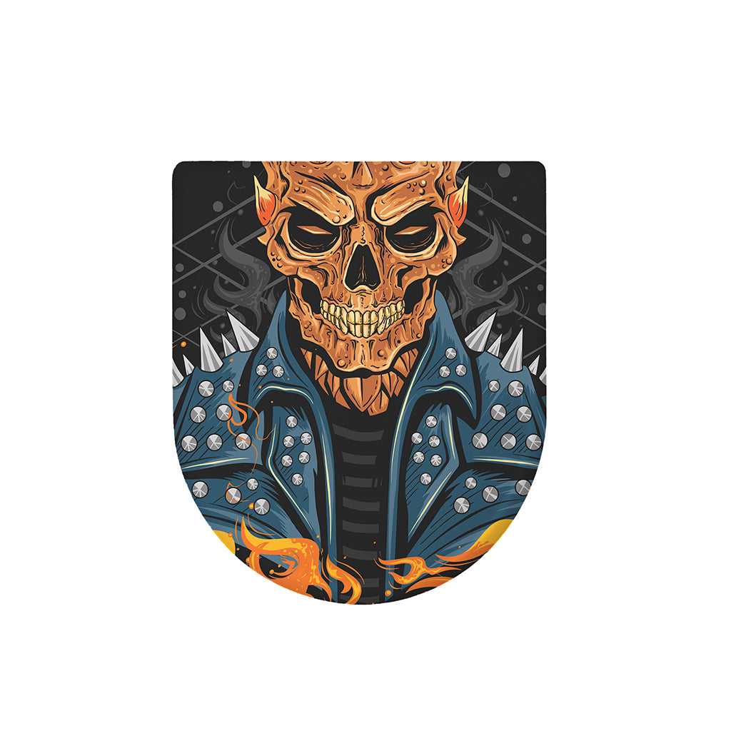 Fire Punk Devil Print Toilet Lid Cover