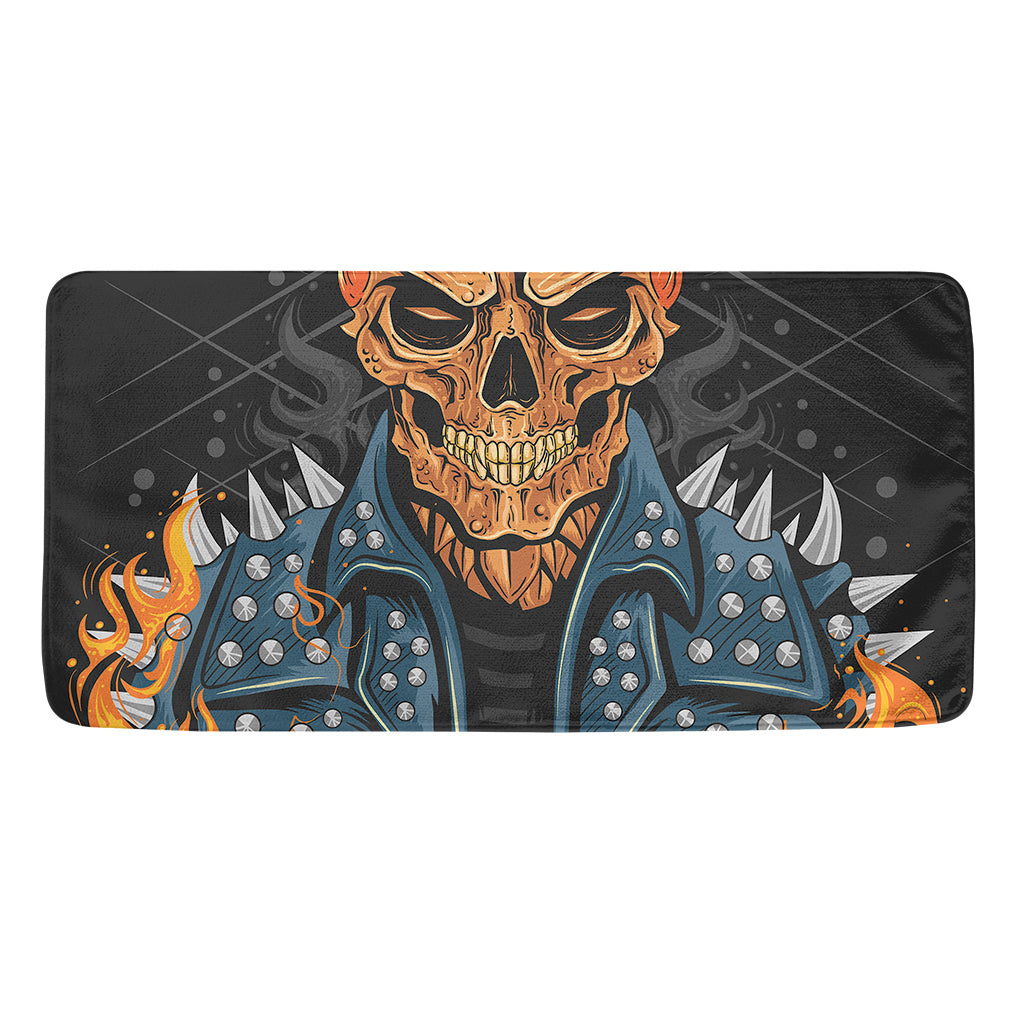 Fire Punk Devil Print Towel