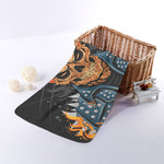 Fire Punk Devil Print Towel