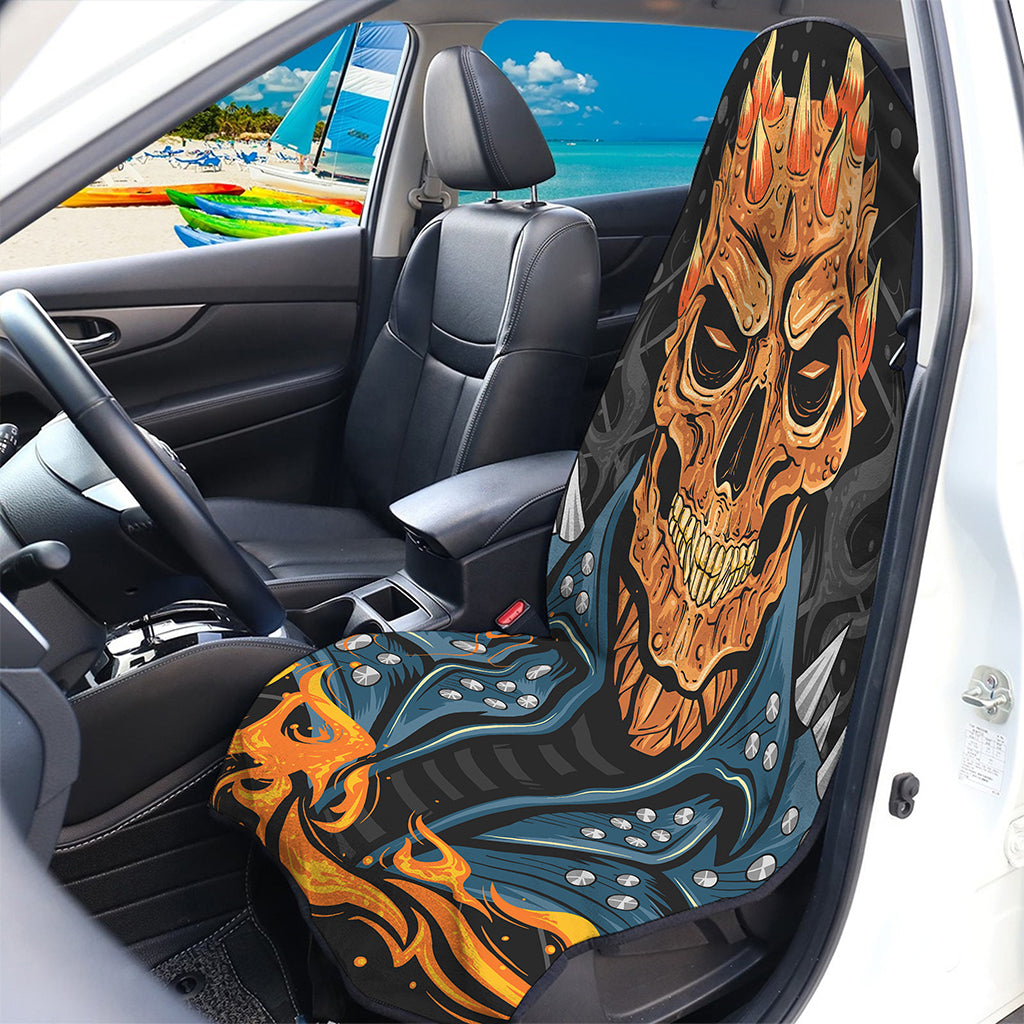 Fire Punk Devil Print Waterproof Car Seat Cover