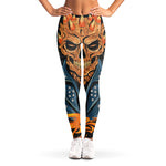 Fire Punk Devil Print Women's Leggings