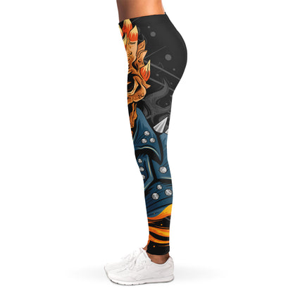 Fire Punk Devil Print Women's Leggings