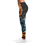 Fire Punk Devil Print Women's Leggings