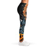 Fire Punk Devil Print Women's Leggings