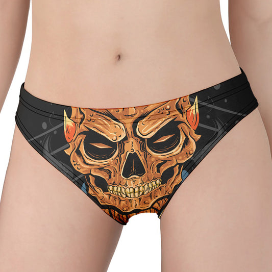 Fire Punk Devil Print Women's Panties