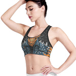 Fire Punk Devil Print Women's Sports Bra