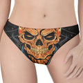 Fire Punk Devil Print Women's Thong
