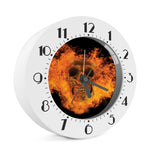 Fire Skull Print Alarm Clock