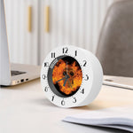 Fire Skull Print Alarm Clock
