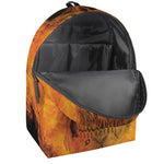 Fire Skull Print Backpack