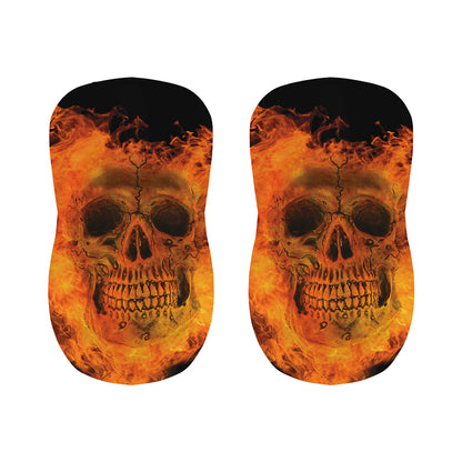 Fire Skull Print Bar Stool Covers