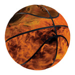 Fire Skull Print Basketball