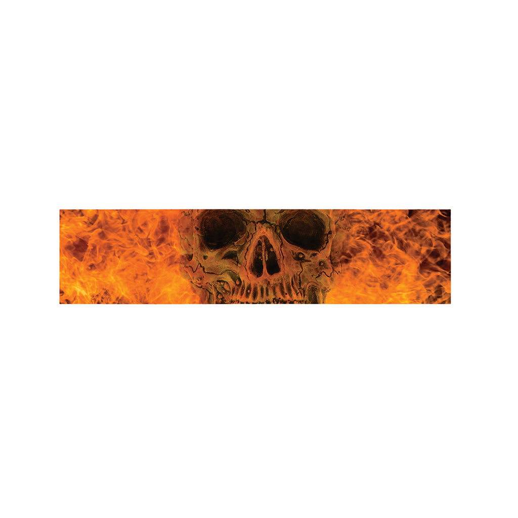 Fire Skull Print Bed Runner