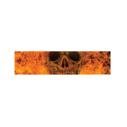 Fire Skull Print Bed Runner