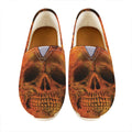 Fire Skull Print Casual Shoes