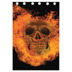 Fire Skull Print Curtain