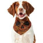 Fire Skull Print Dog Bandana