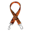 Fire Skull Print Dog Seat Belt
