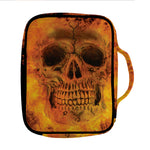 Fire Skull Print Front Pocket Bible Bag