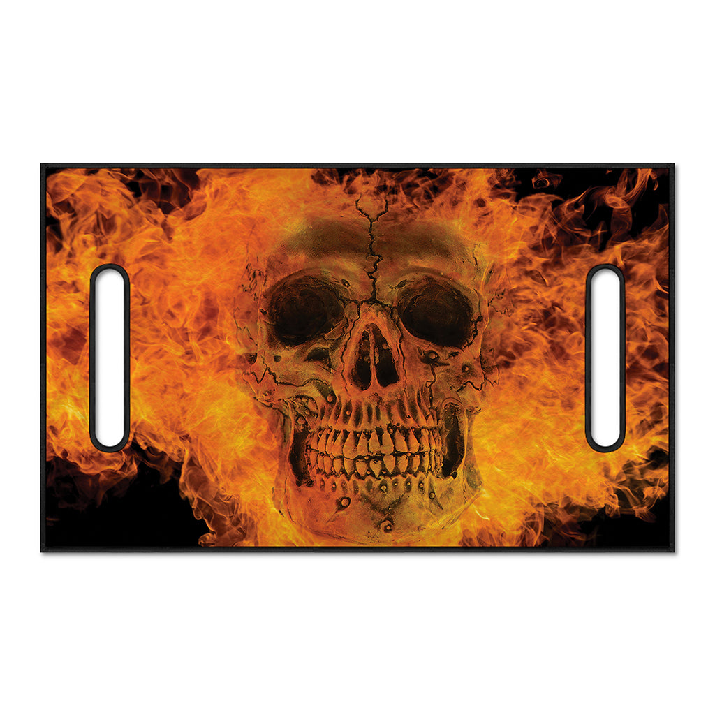 Fire Skull Print Golf Cart Seat Cover