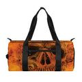 Fire Skull Print Gym Bag