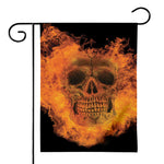 Fire Skull Print House Flag