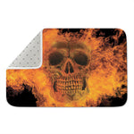 Fire Skull Print Indoor Door Mat