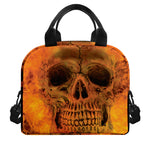 Fire Skull Print Insulated Lunch Bag
