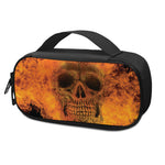 Fire Skull Print Insulin Cooler Travel Case