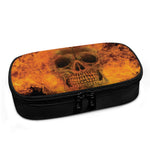 Fire Skull Print Insulin Cooler Travel Case
