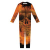 Fire Skull Print Jumpsuit