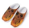 Fire Skull Print Mesh Casual Shoes