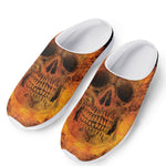 Fire Skull Print Mesh Casual Shoes