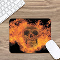 Fire Skull Print Mouse Pad