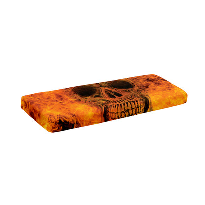 Fire Skull Print Piano Keyboard Cover