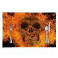 Fire Skull Print Placemat