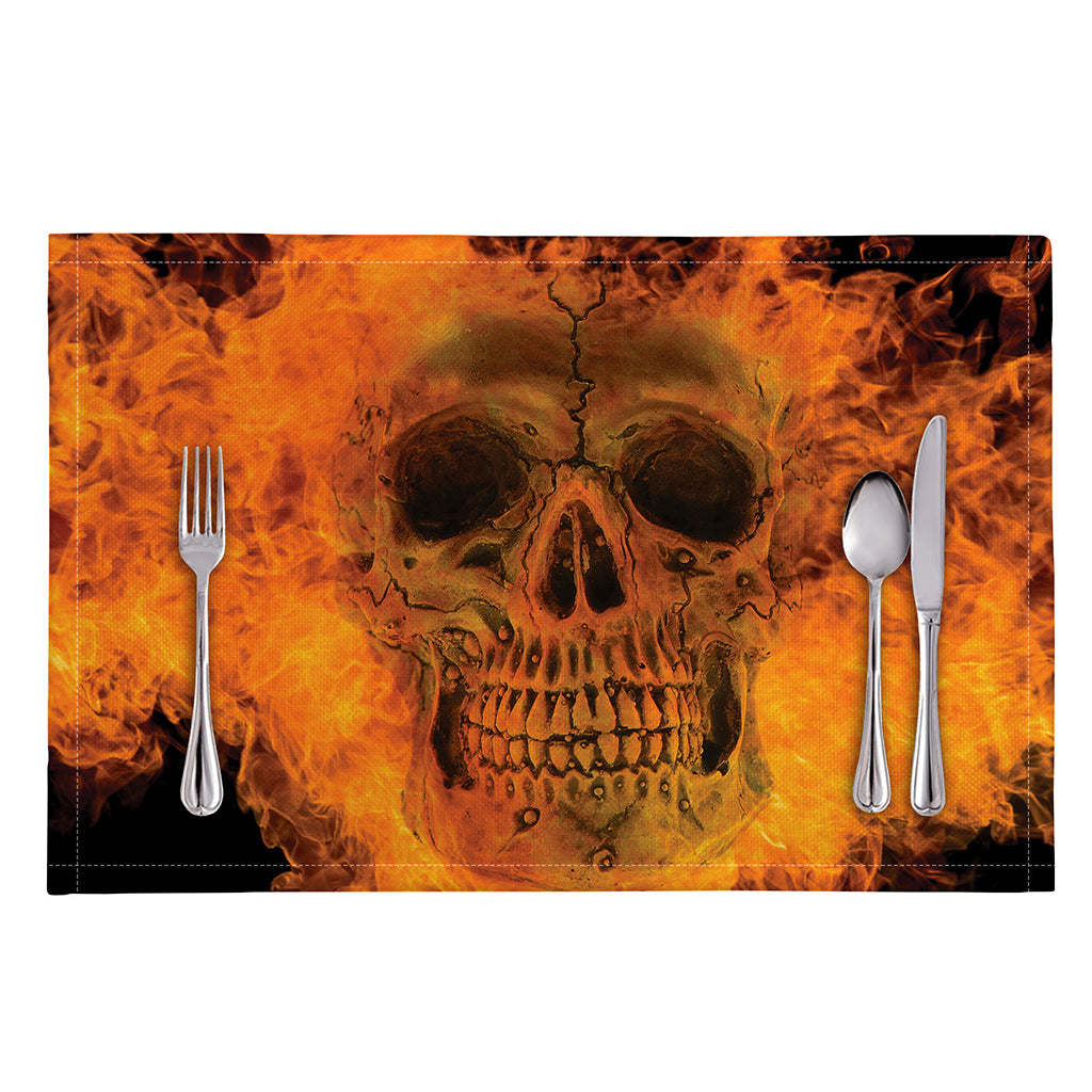 Fire Skull Print Placemat