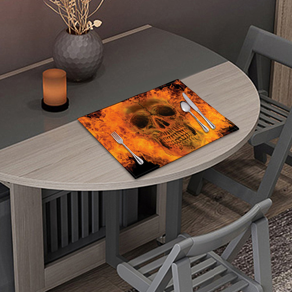 Fire Skull Print Placemat