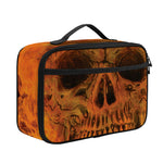Fire Skull Print Portable Lunch Bag