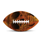 Fire Skull Print Rugby Ball