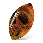 Fire Skull Print Rugby Ball