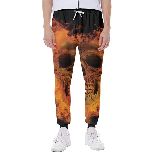 Fire Skull Print Scuba Joggers