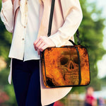 Fire Skull Print Shoulder Strap Bible Bag