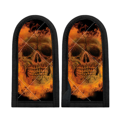 Fire Skull Print Skillet Handle Cover